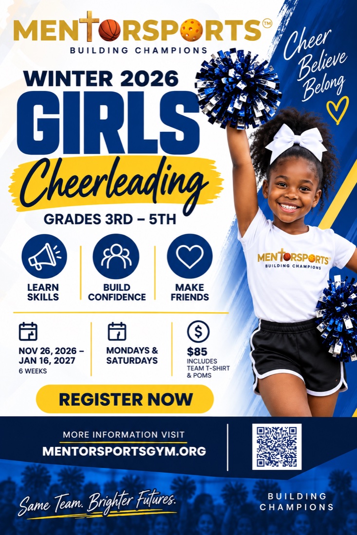 Girls Cheerleading flyer