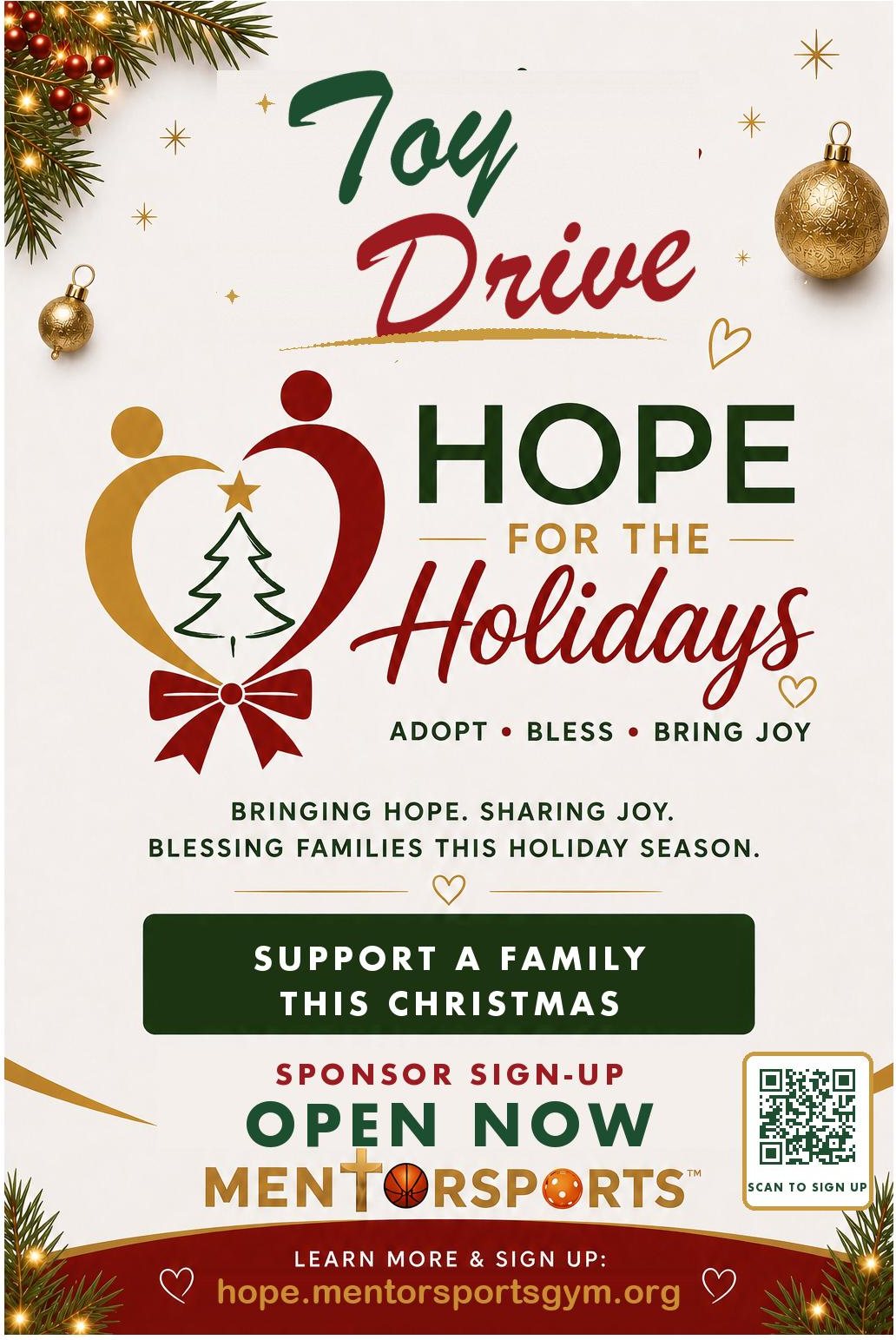 Hope for the Holidays flyer